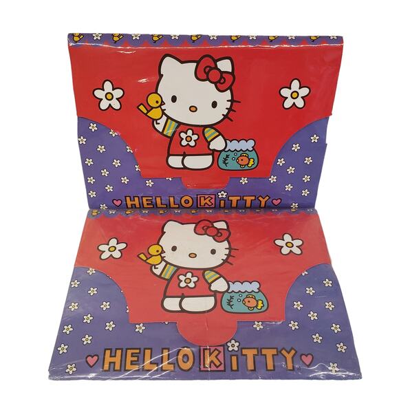 Vintage Hello Kitty Stationery Kit 2003 Sanrio Hello Kitty Paper Stickers NOS - Picture 13 of 13